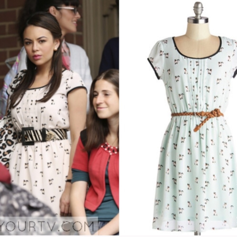 Modcloth Doe & Rae Meows the Moment Cat Dress M